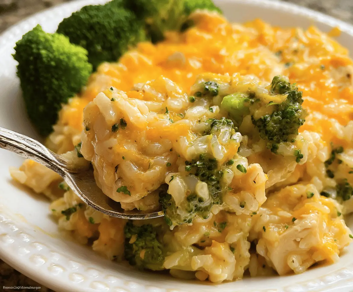 Easy Crockpot Cheesy Chicken Broccoli Rice Recipe