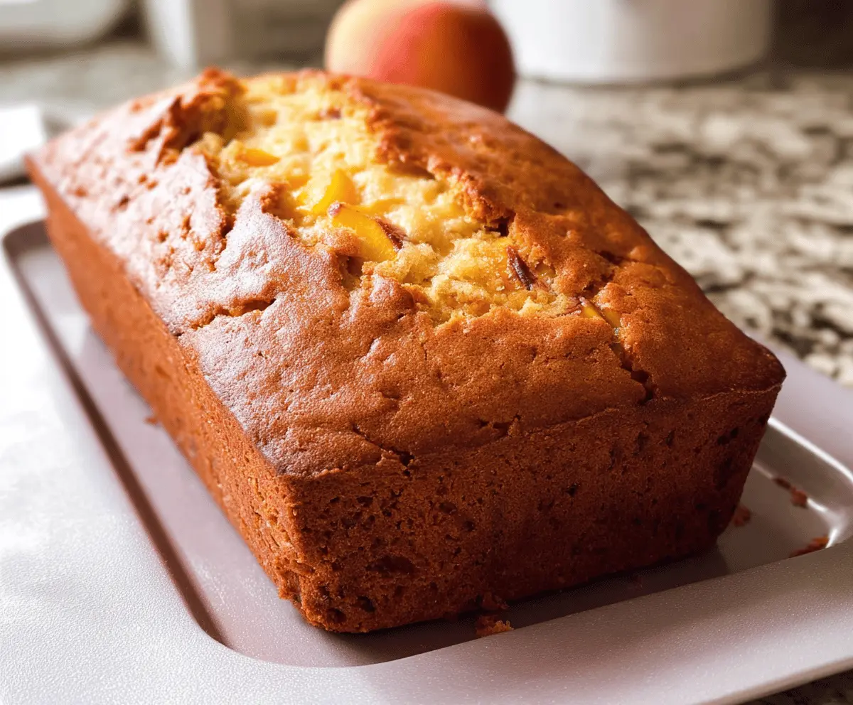 Moist Southern Peach Bread Recipe