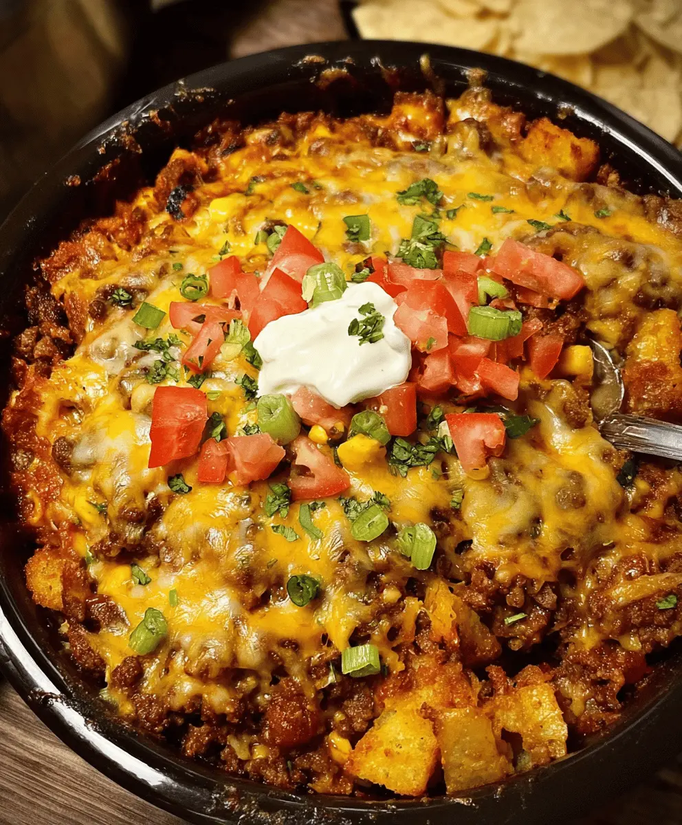 Easy Crockpot Taco Casserole Recipe