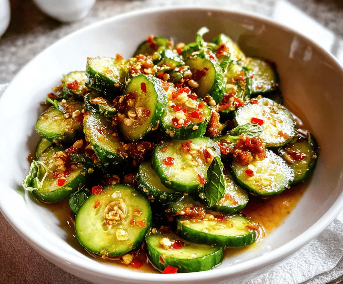 Easy Spicy Cucumber Salad Recipe