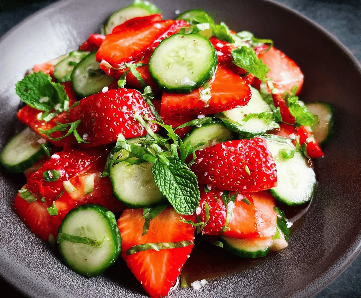 Refreshing Cucumber Strawberry Salad Recipe
