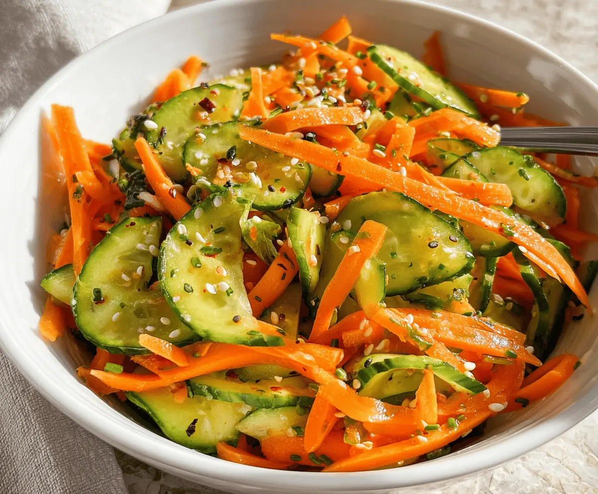 Fresh Carrot and Cucumber Salad Recipe