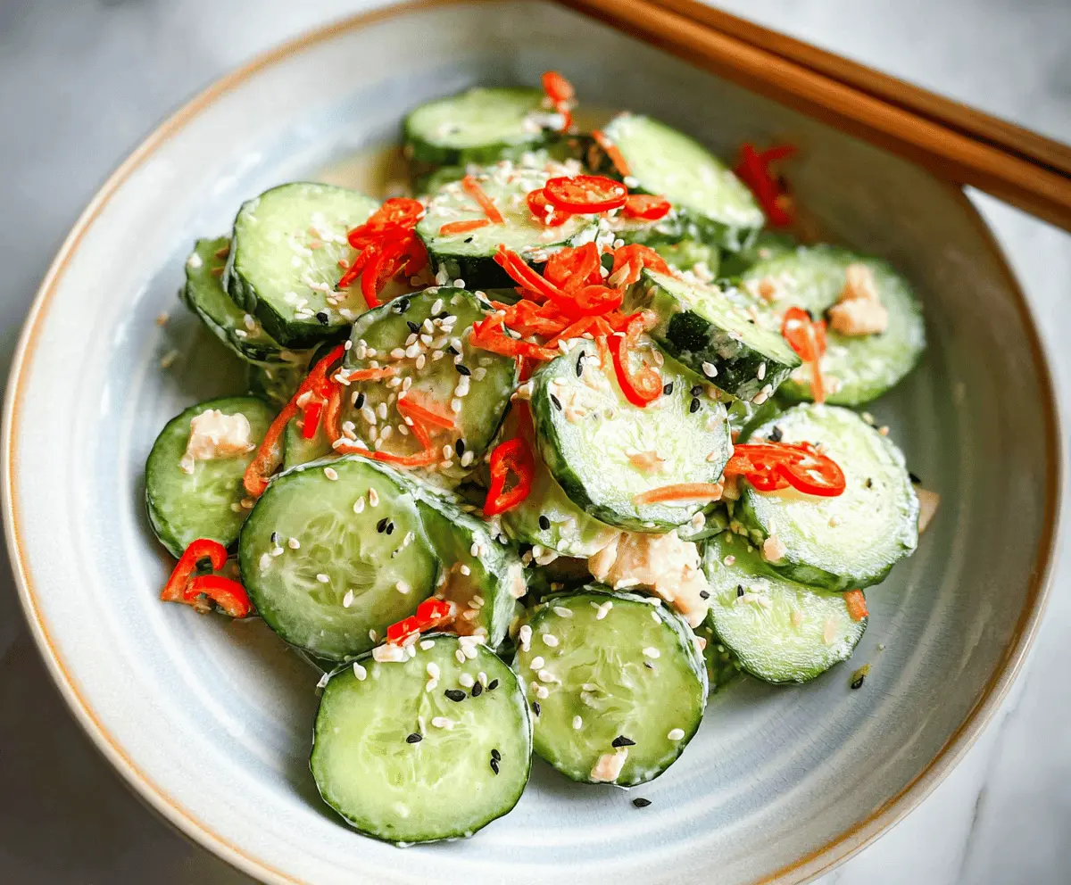 Easy California Roll Cucumber Salad Recipe