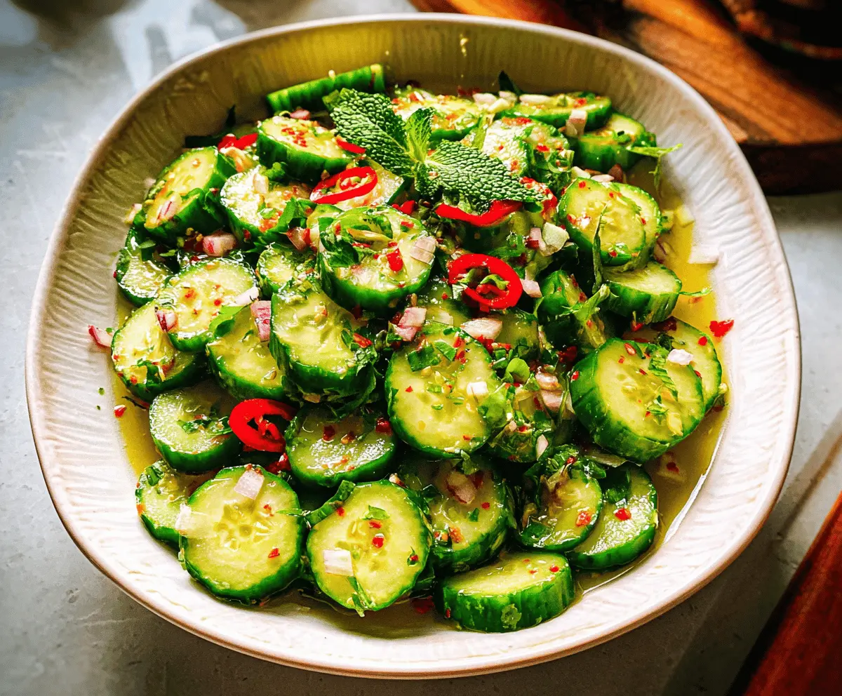 Easy Thai Cucumber Salad Recipe for Fresh Flavor