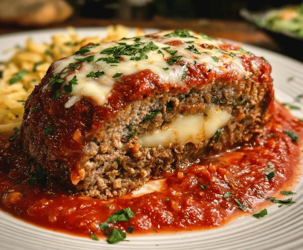 Easy Stuffed Italian Meatloaf Recipe