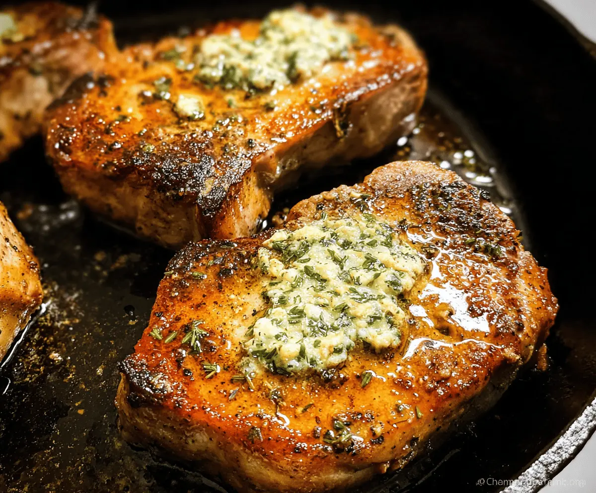 Garlic Butter Pan-Seared Pork Chops Recipe