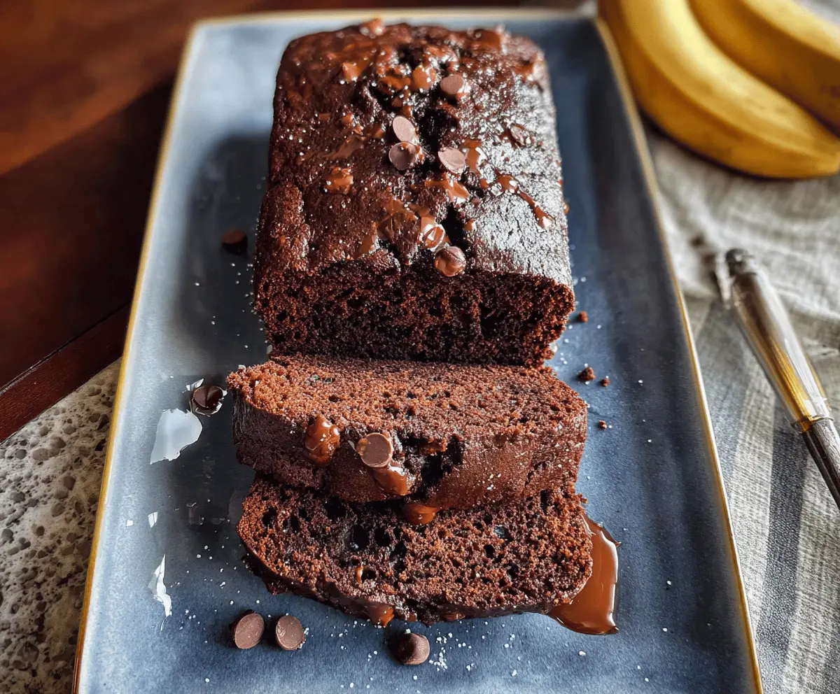 Moist Chocolate Espresso Banana Bread Recipe