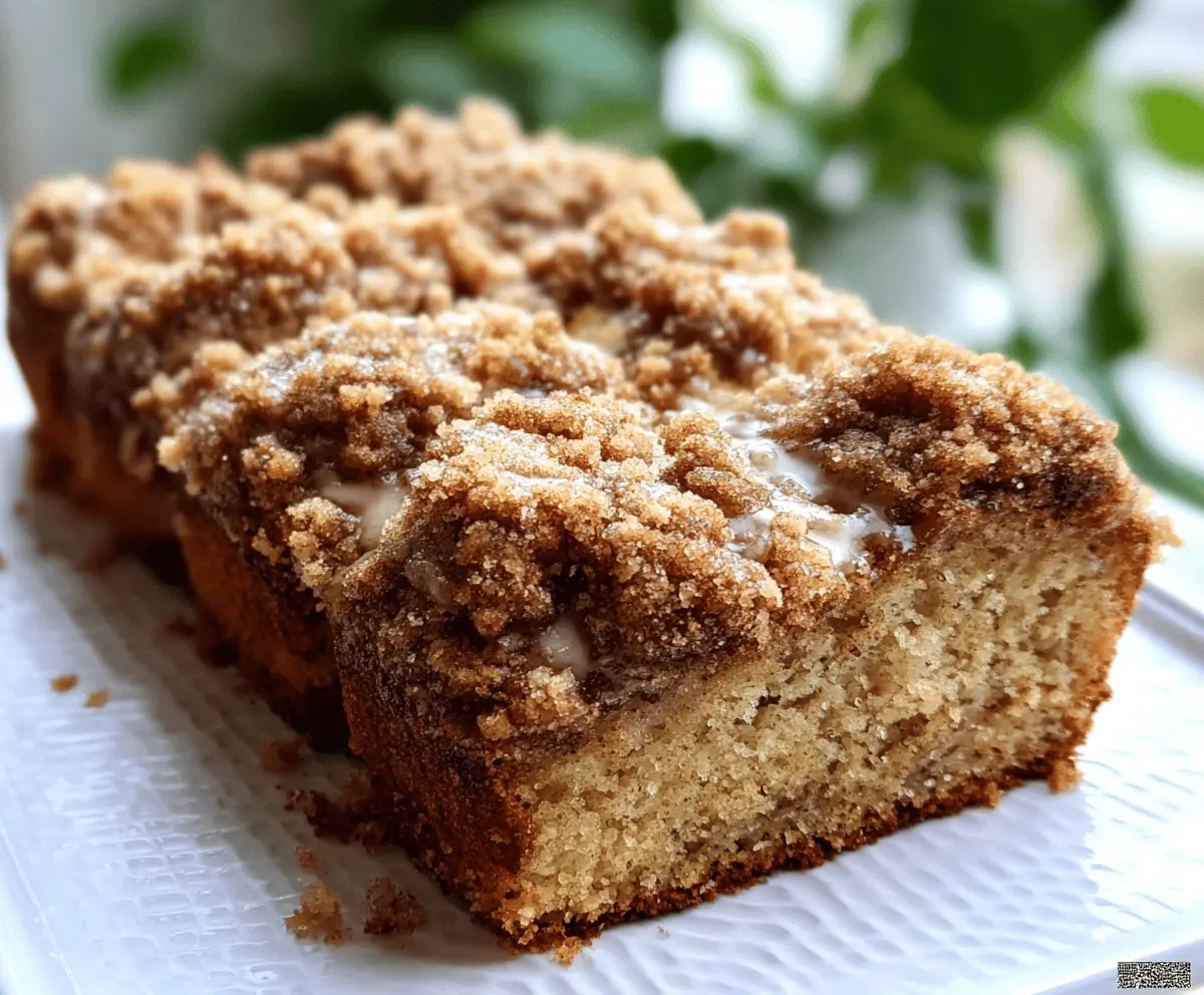 Easy Banana Crumb Coffee Cake with Streusel Topping
