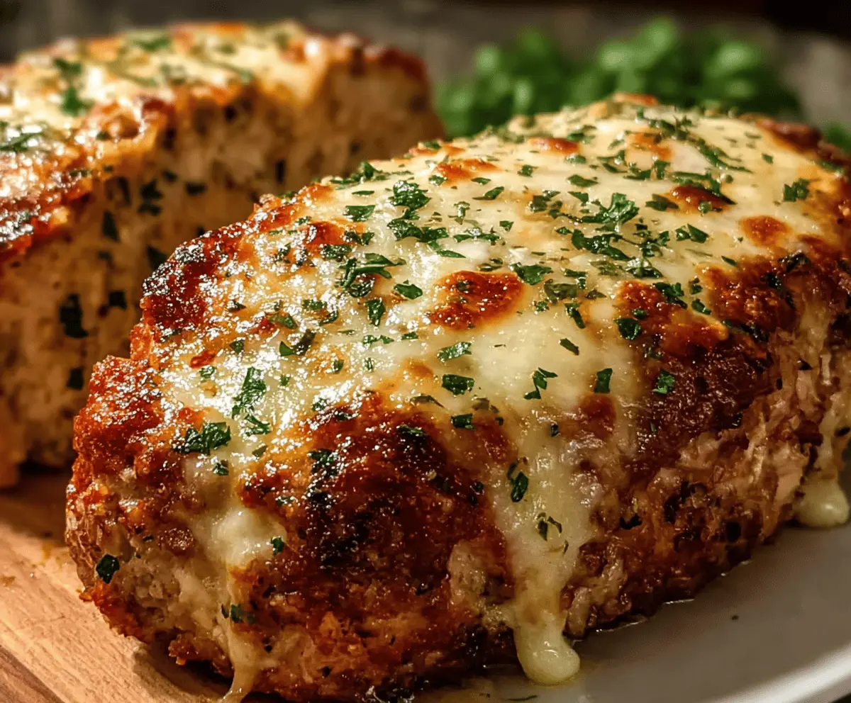 Garlic Parmesan Chicken Meatloaf That Melts In Your Mouth