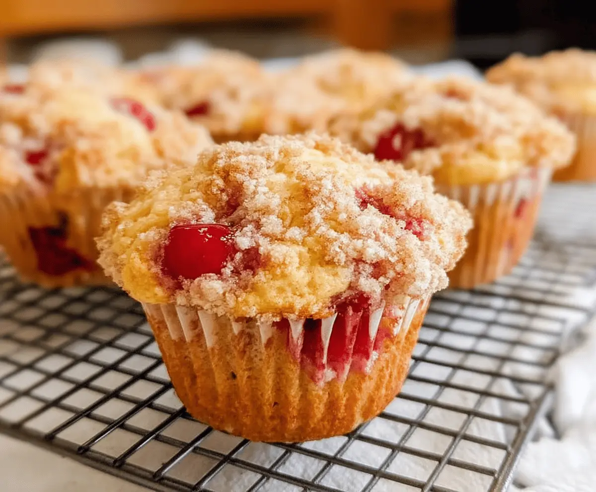 Easy Cherry Cobbler Muffins Recipe