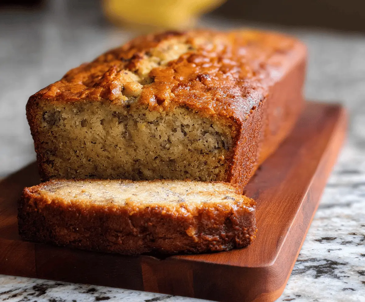 Moist Buttermilk Banana Bread Recipe